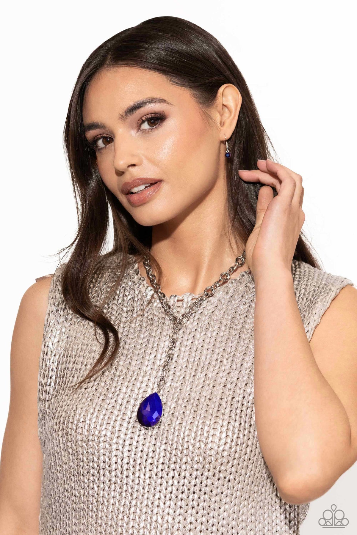 Benevolent Bling Purple Rhinestone Necklace - Paparazzi Accessories