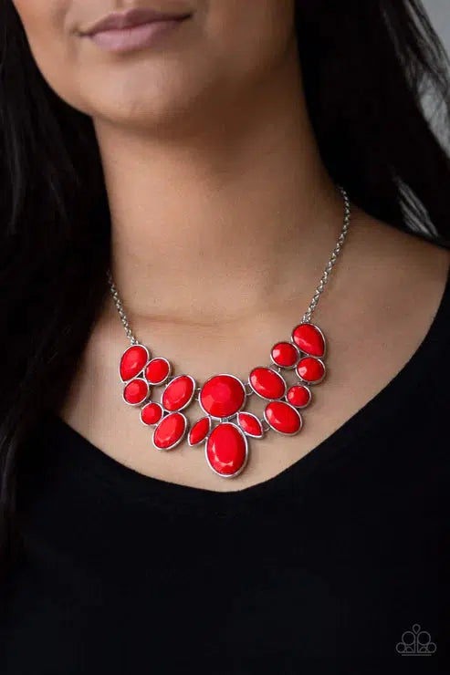 Paparazzi Demi Diva Red Necklace CarasShop