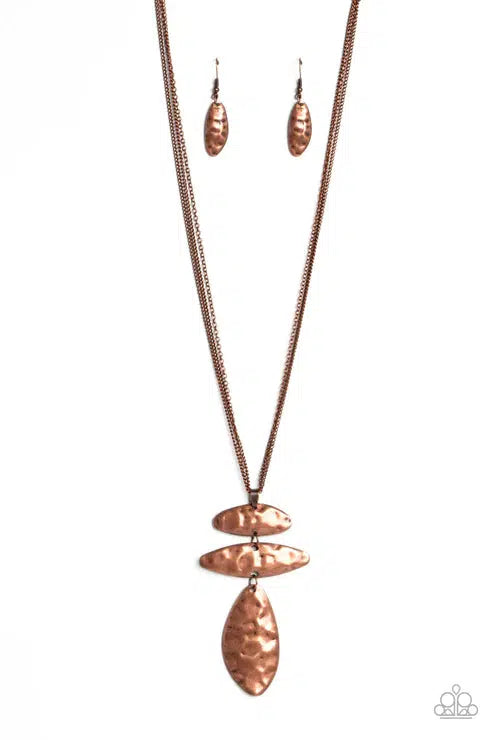 Paparazzi Accessories - Simple Sheen - Copper Necklace