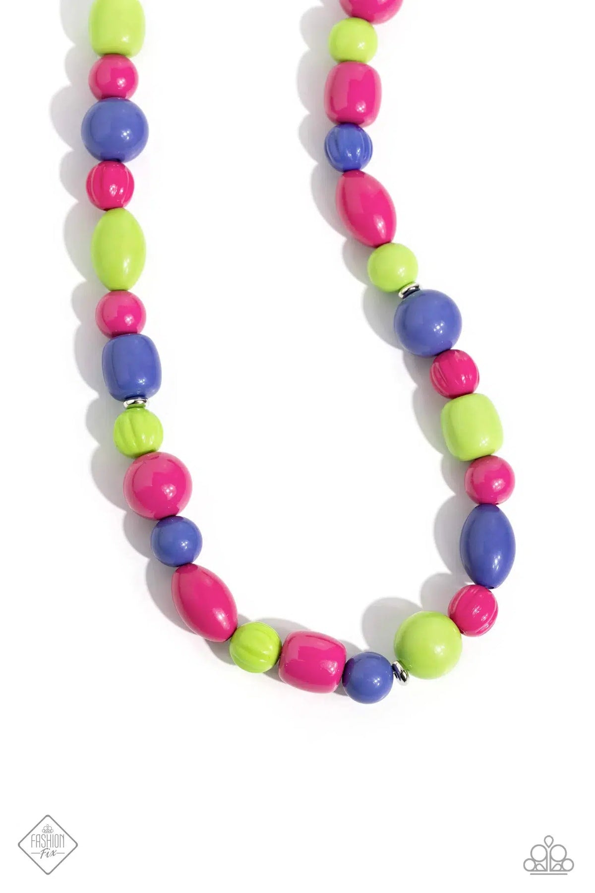 Perfectly Poppin&#39; Pink Necklace - Paparazzi Accessories- lightbox - CarasShop.com - $5 Jewelry by Cara Jewels