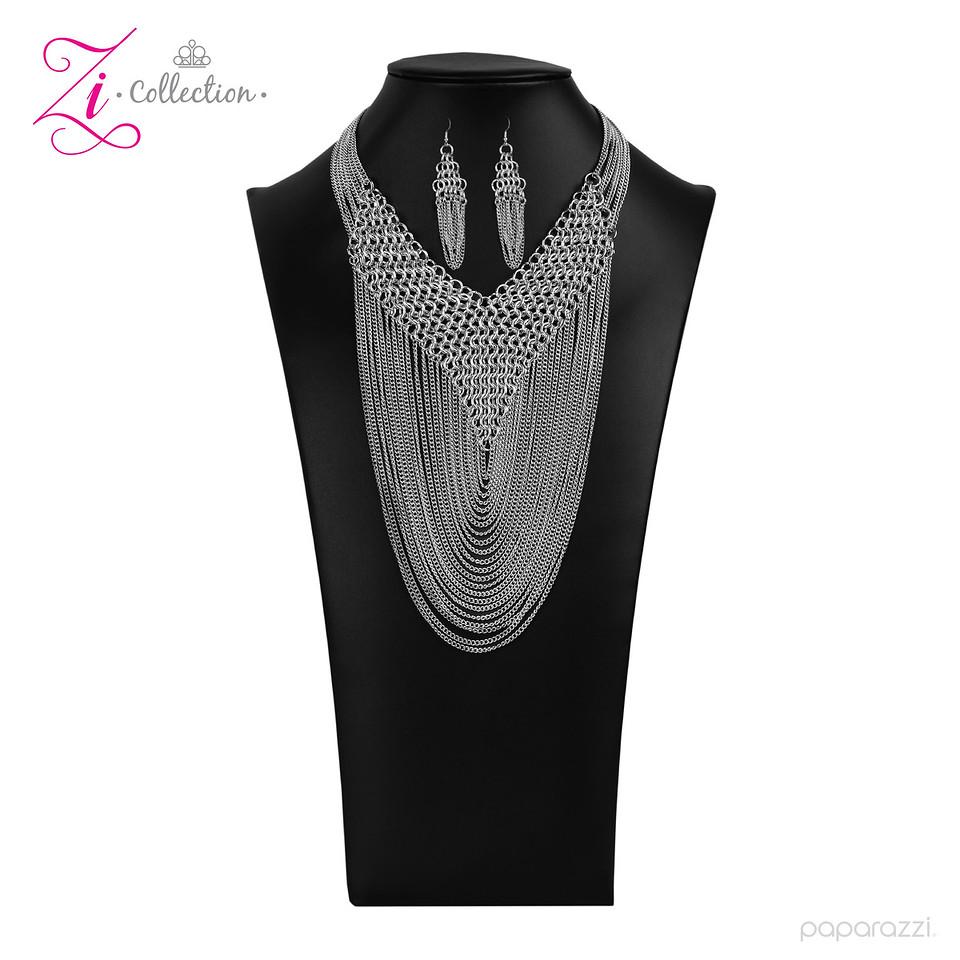 Defiant 2020 Zi Collection Necklace - Paparazzi Accessories-CarasShop.com - $5 Jewelry by Cara Jewels