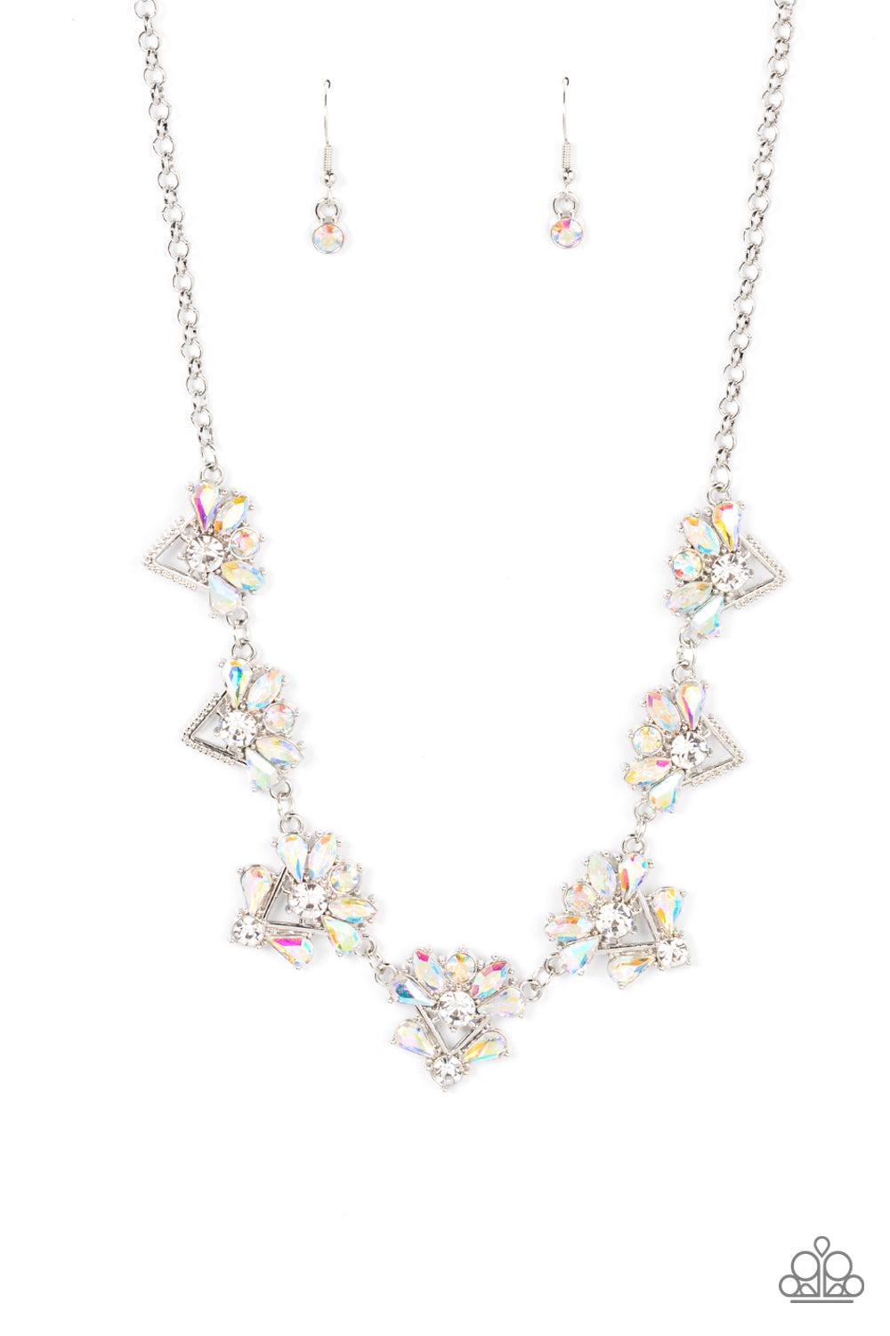 Extragalactic Extravagance Multi Iridescent Necklace - Paparazzi Accessories- lightbox - CarasShop.com - $5 Jewelry by Cara Jewels