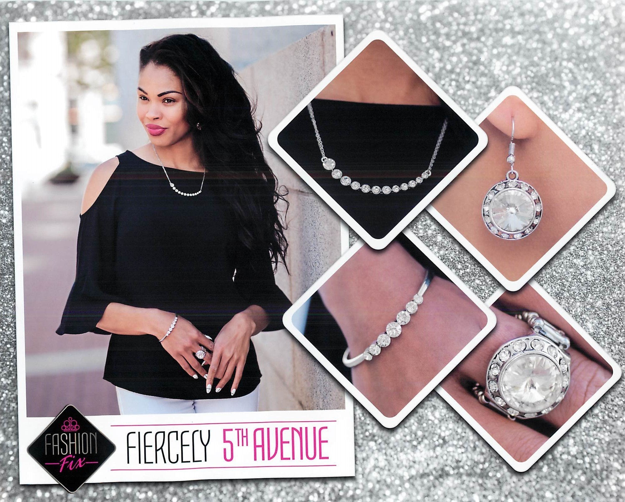 Fiercely 5th Avenue Complete Trend Blend (4 pc set) June 2017 - Paparazzi Accessories Fashion Fix-Necklace-CarasShop.com - $5 Jewelry by Cara Jewels