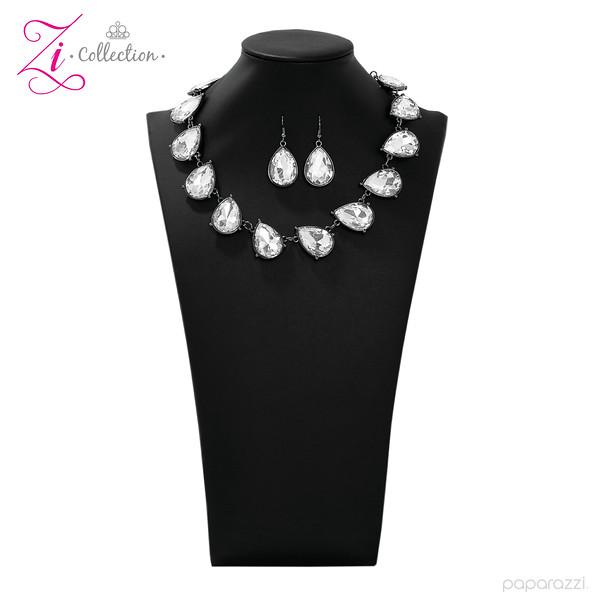 Mystique 2019 Zi Collection Necklace and matching Earrings - Paparazzi Accessories-CarasShop.com - $5 Jewelry by Cara Jewels
