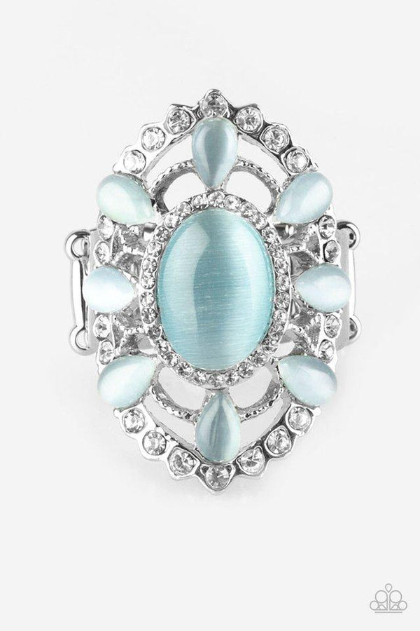 Blue moonstone ring deals paparazzi