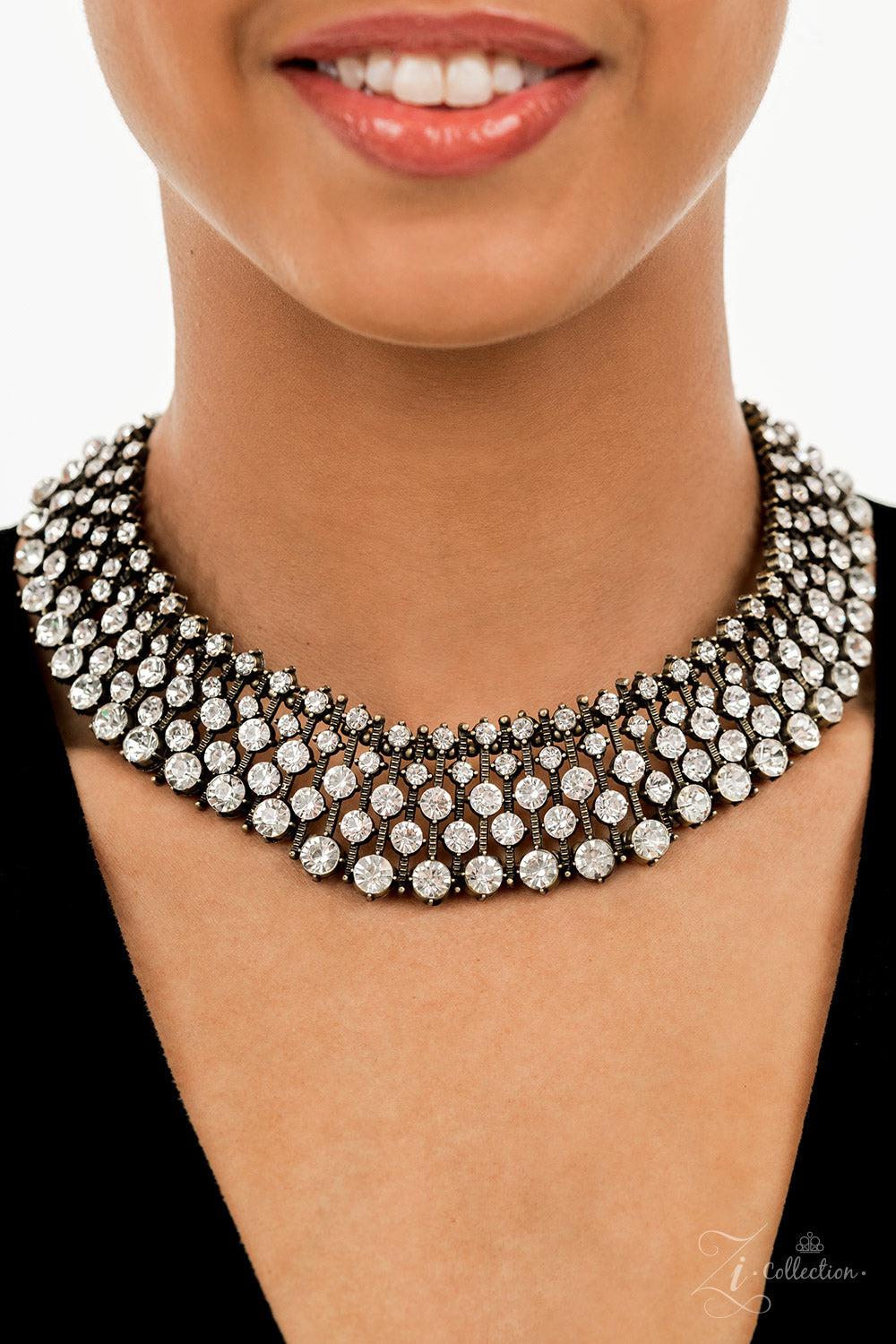 Undeniable 2022 Zi Collection Necklace - Paparazzi Accessories-on model - CarasShop.com - $5 Jewelry by Cara Jewels