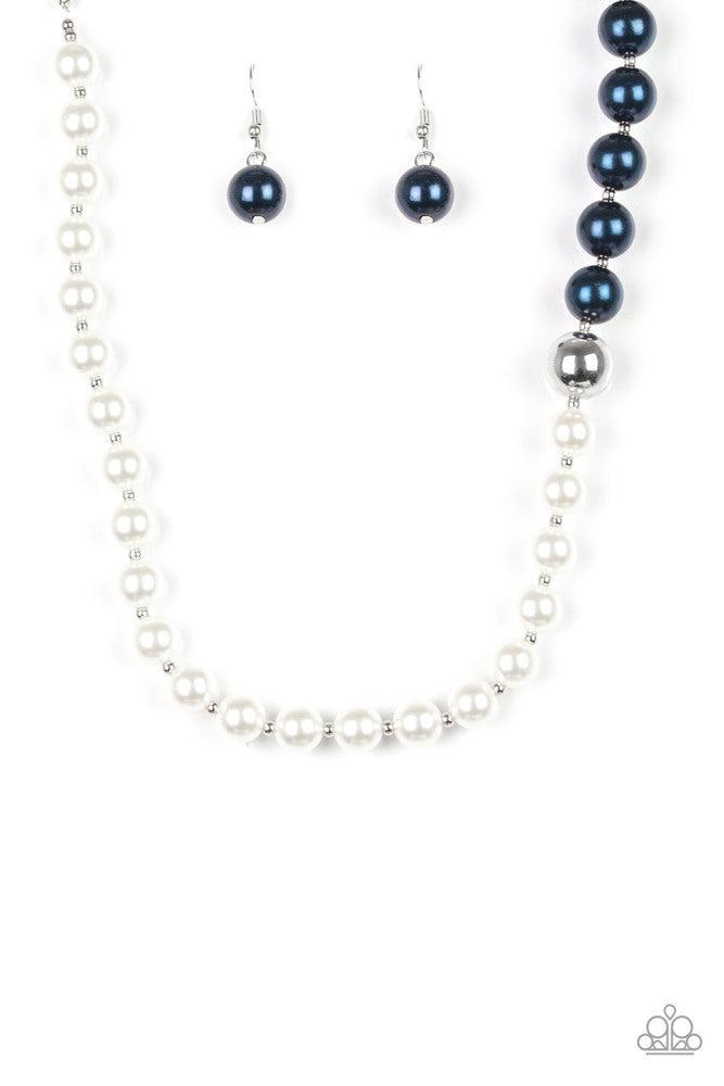 5th Avenue A-Lister Blue Necklace - Paparazzi Accessories- lightbox - CarasShop.com - $5 Jewelry by Cara Jewels