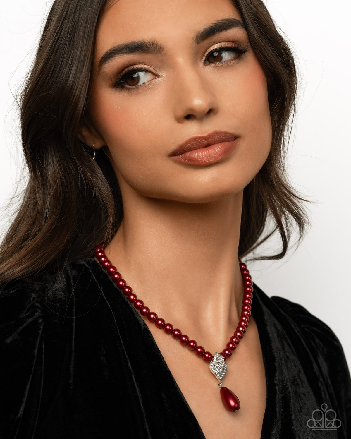 Eternal Elegance Red Pearl Necklace - Paparazzi Accessories