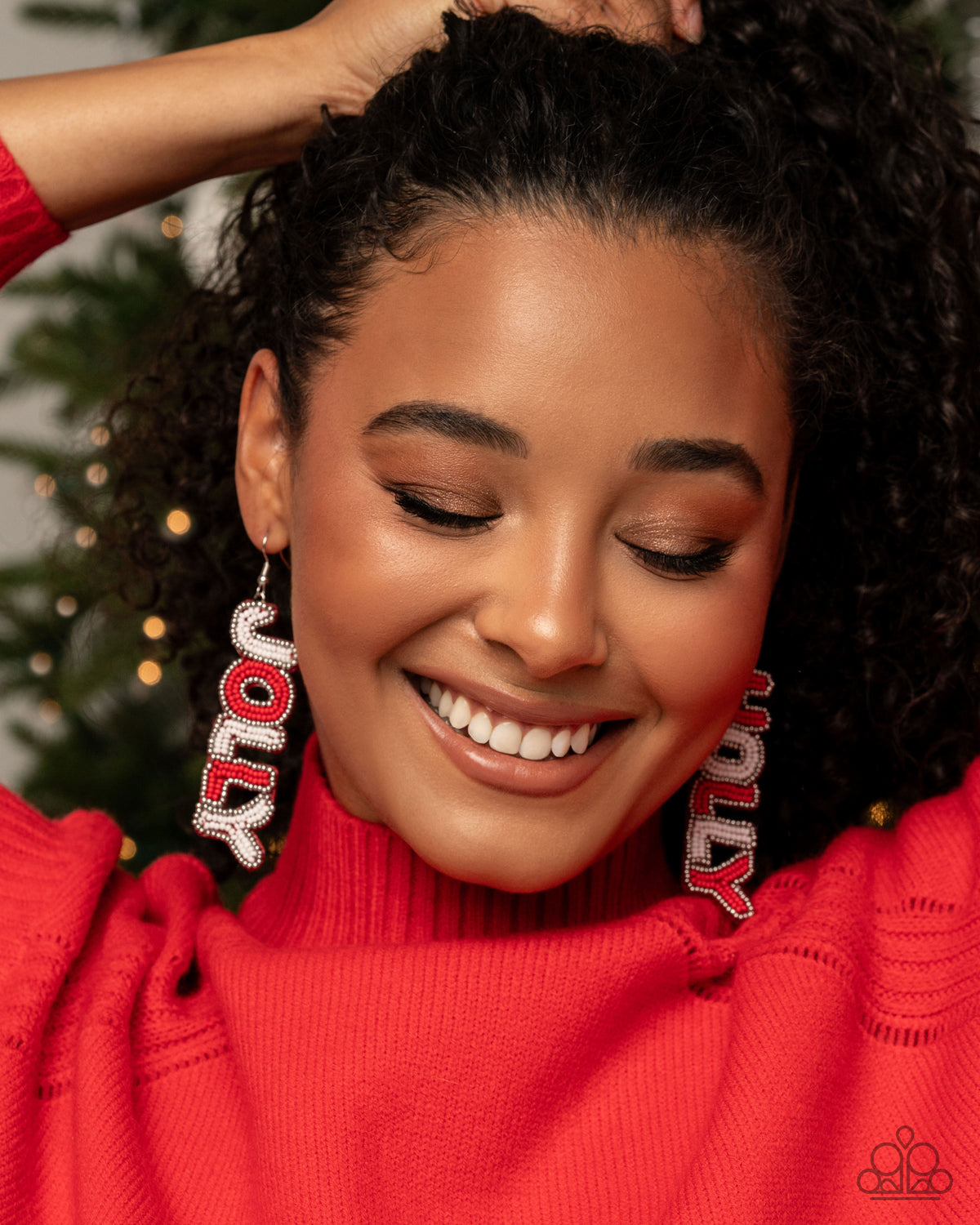 Jolly Holiday Multi Red &amp; White Seed Bead Earrings - Paparazzi Accessories