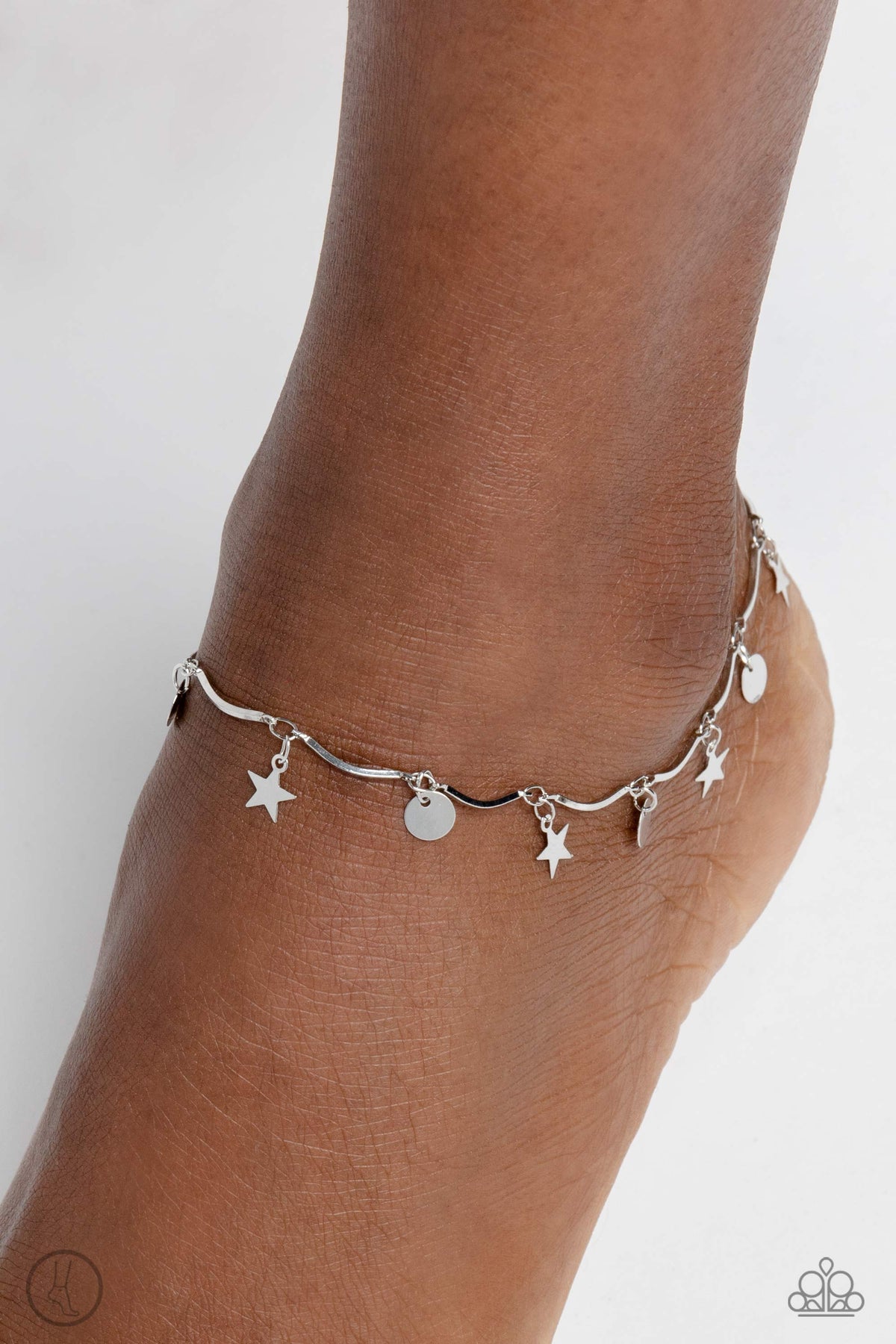 BEACH You To It Silver Anklet - Paparazzi Accessories