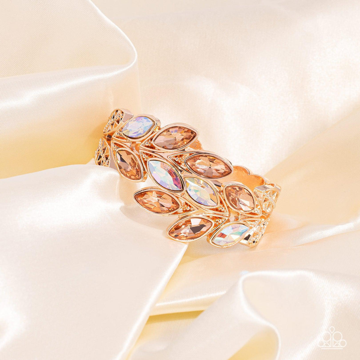 Luminous Laurels Rose Gold Bracelet - Paparazzi Accessories