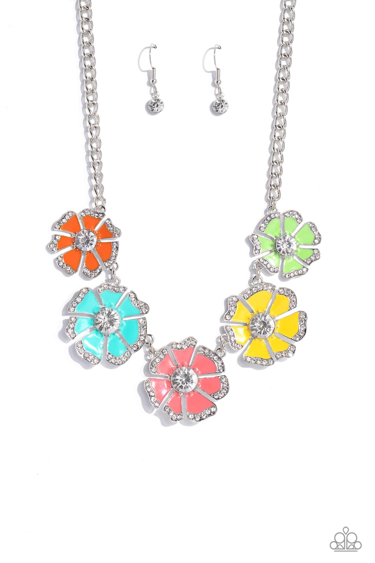 Playful Posies Multi Necklace - Paparazzi Accessories