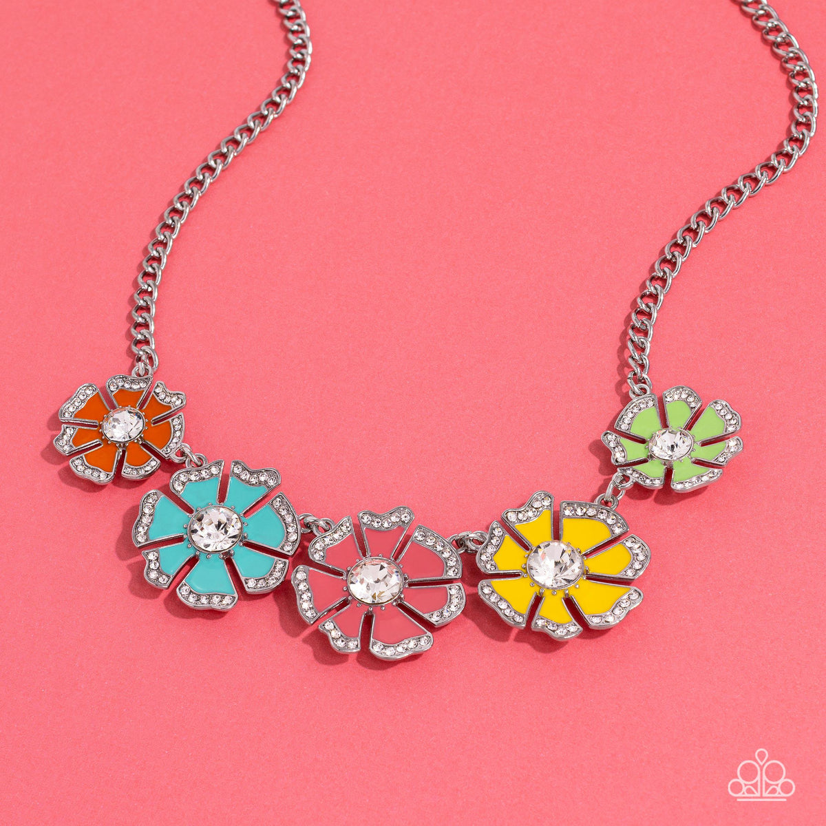 Playful Posies Multi Necklace - Paparazzi Accessories