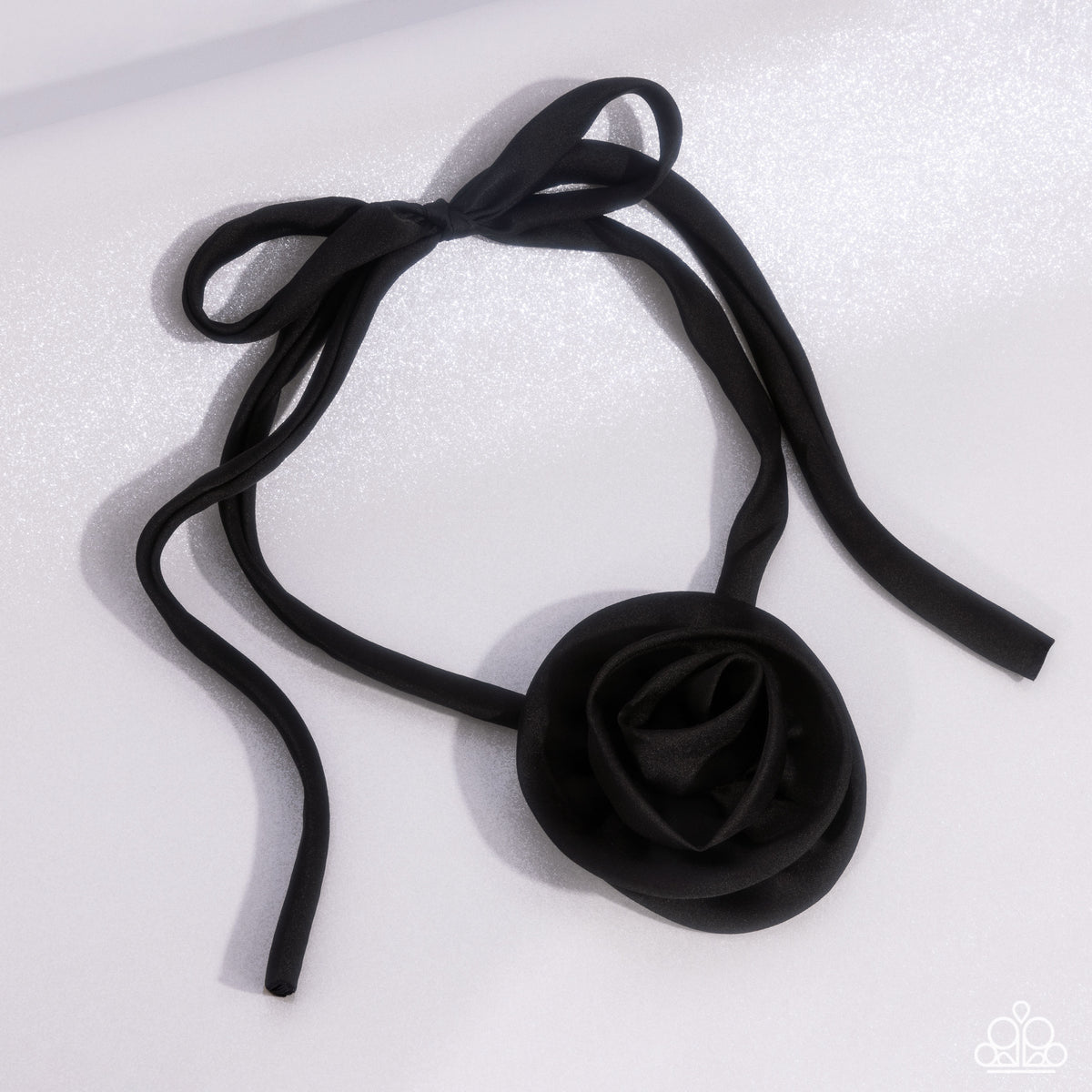 Rosette Reality Black Choker Necklace - Paparazzi Accessories