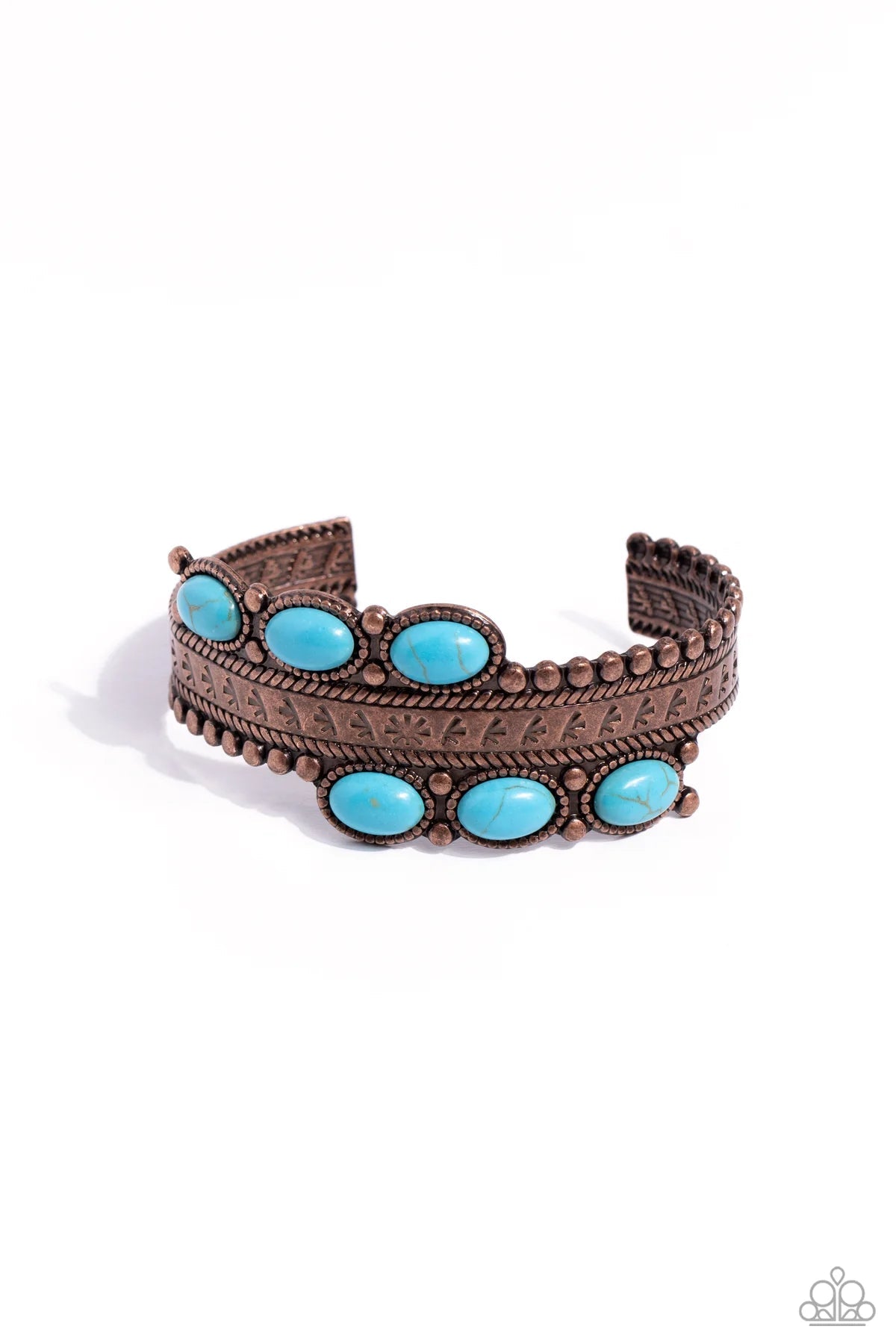 A League of Their STONE Copper Bracelet - Paparazzi Accessories- lightbox - CarasShop.com - $5 Jewelry by Cara Jewels