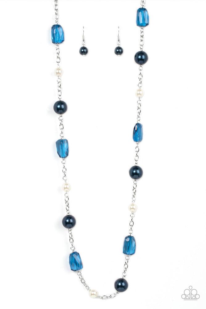A-List Appeal Blue Necklace - Paparazzi Accessories- lightbox - CarasShop.com - $5 Jewelry by Cara Jewels