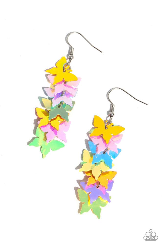 Aerial Ambiance Multi Earrings - Paparazzi Accessories- lightbox - CarasShop.com - $5 Jewelry by Cara Jewels