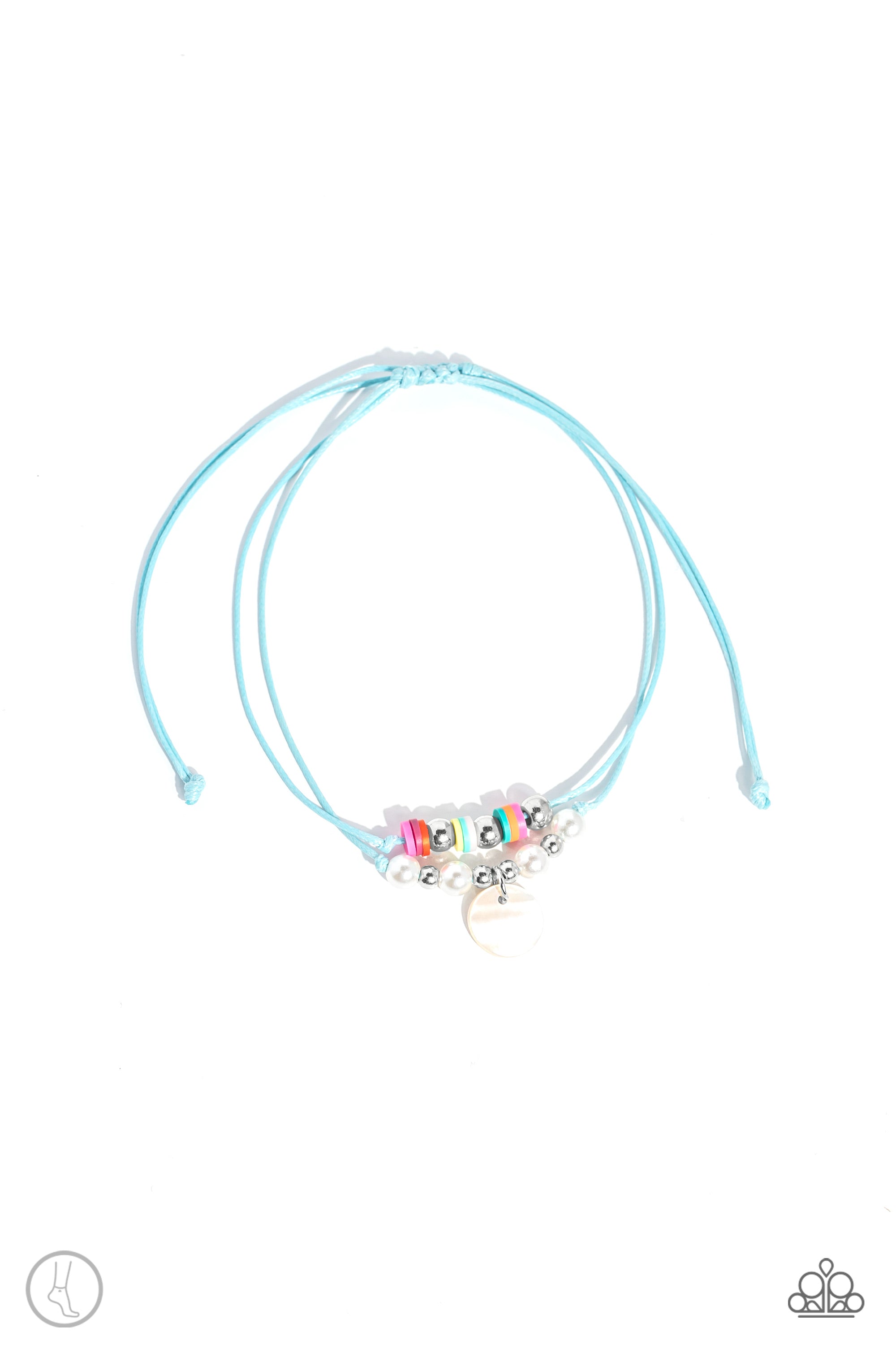 All TIDE Up Blue Anklet - Paparazzi Accessories- lightbox - CarasShop.com - $5 Jewelry by Cara Jewels