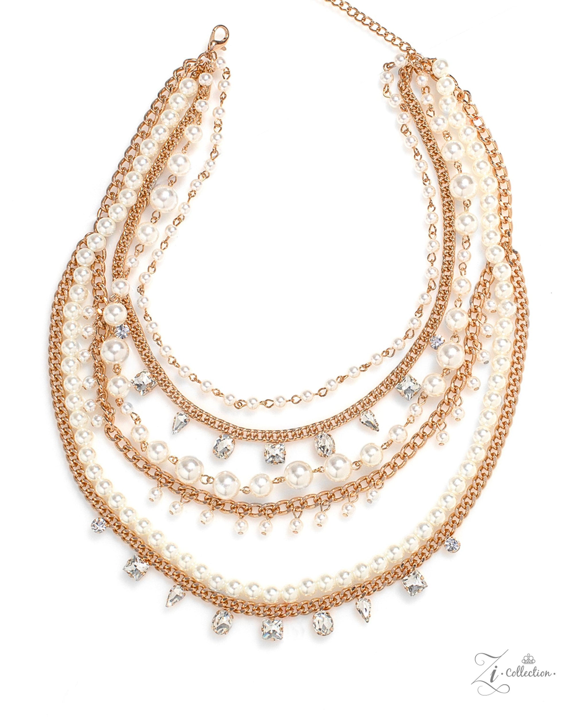 Aristocratic 2023 Zi Collection Necklace - Paparazzi Accessories- lightbox - CarasShop.com - $5 Jewelry by Cara Jewels
