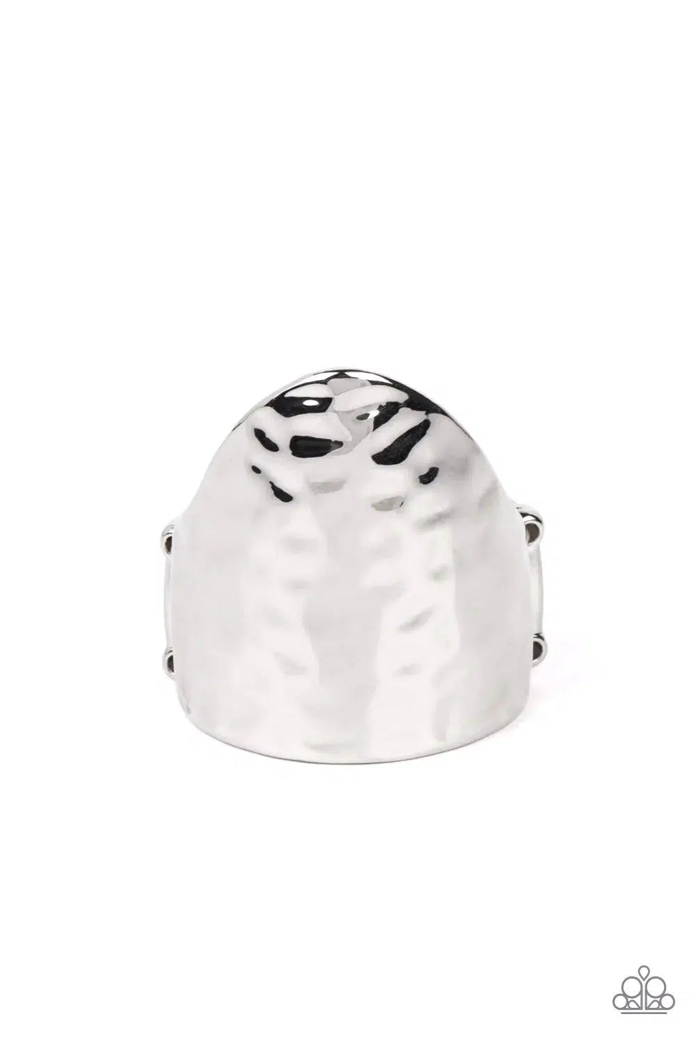 Basic Instincts Silver Ring - Paparazzi Accessories- lightbox - CarasShop.com - $5 Jewelry by Cara Jewels