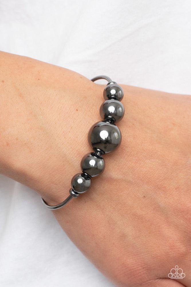 Bead Creed Black Bracelet - Paparazzi Accessories- lightbox - CarasShop.com - $5 Jewelry by Cara Jewels