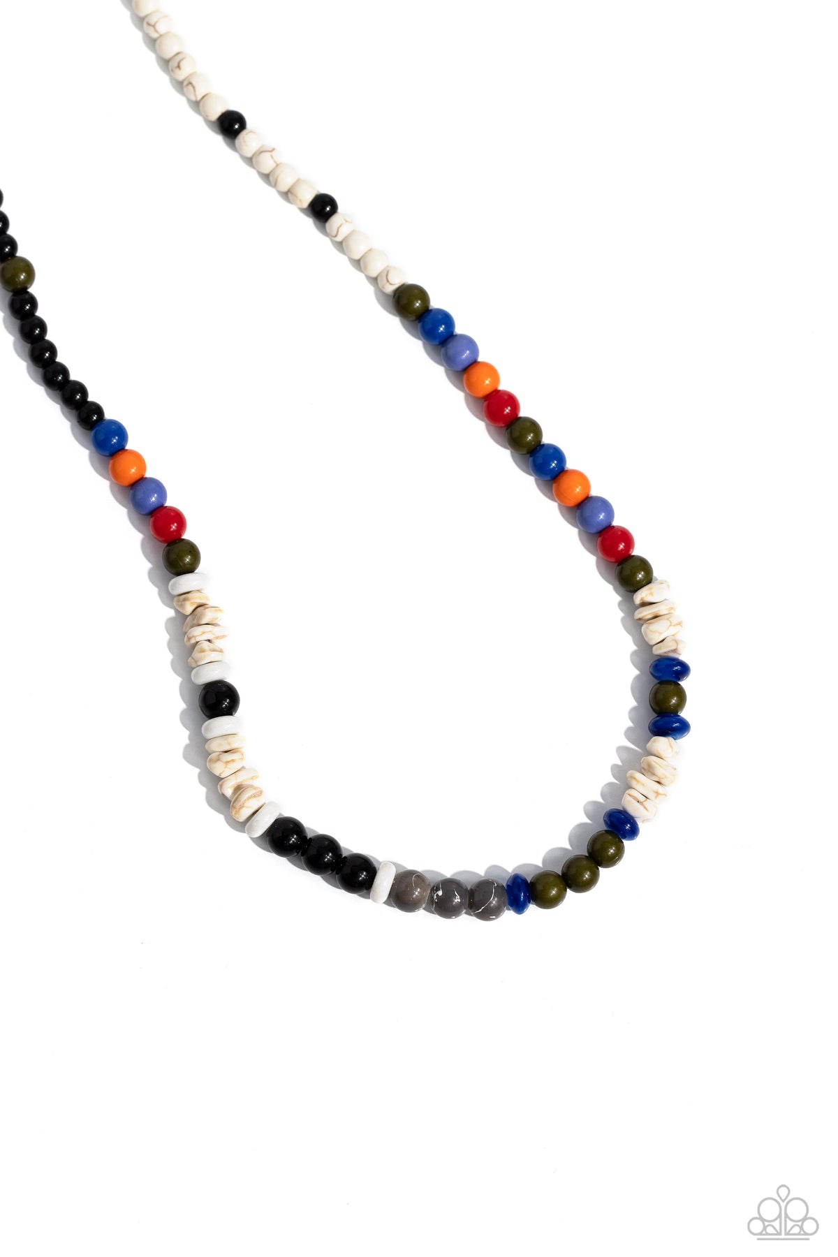 Beaded Bravery Multi Urban Necklace - Paparazzi Accessories- lightbox - CarasShop.com - $5 Jewelry by Cara Jewels