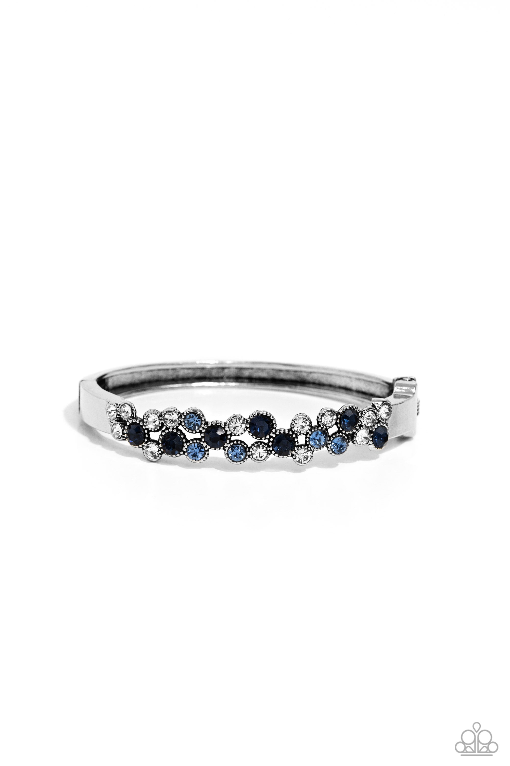 Big City Bling Blue Rhinestone Bracelet - Paparazzi Accessories- lightbox - CarasShop.com - $5 Jewelry by Cara Jewels