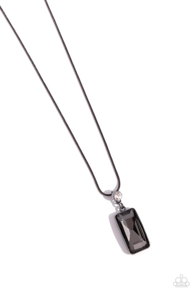 Cosmic Curator Black Necklace - Paparazzi Accessories- lightbox - CarasShop.com - $5 Jewelry by Cara Jewels
