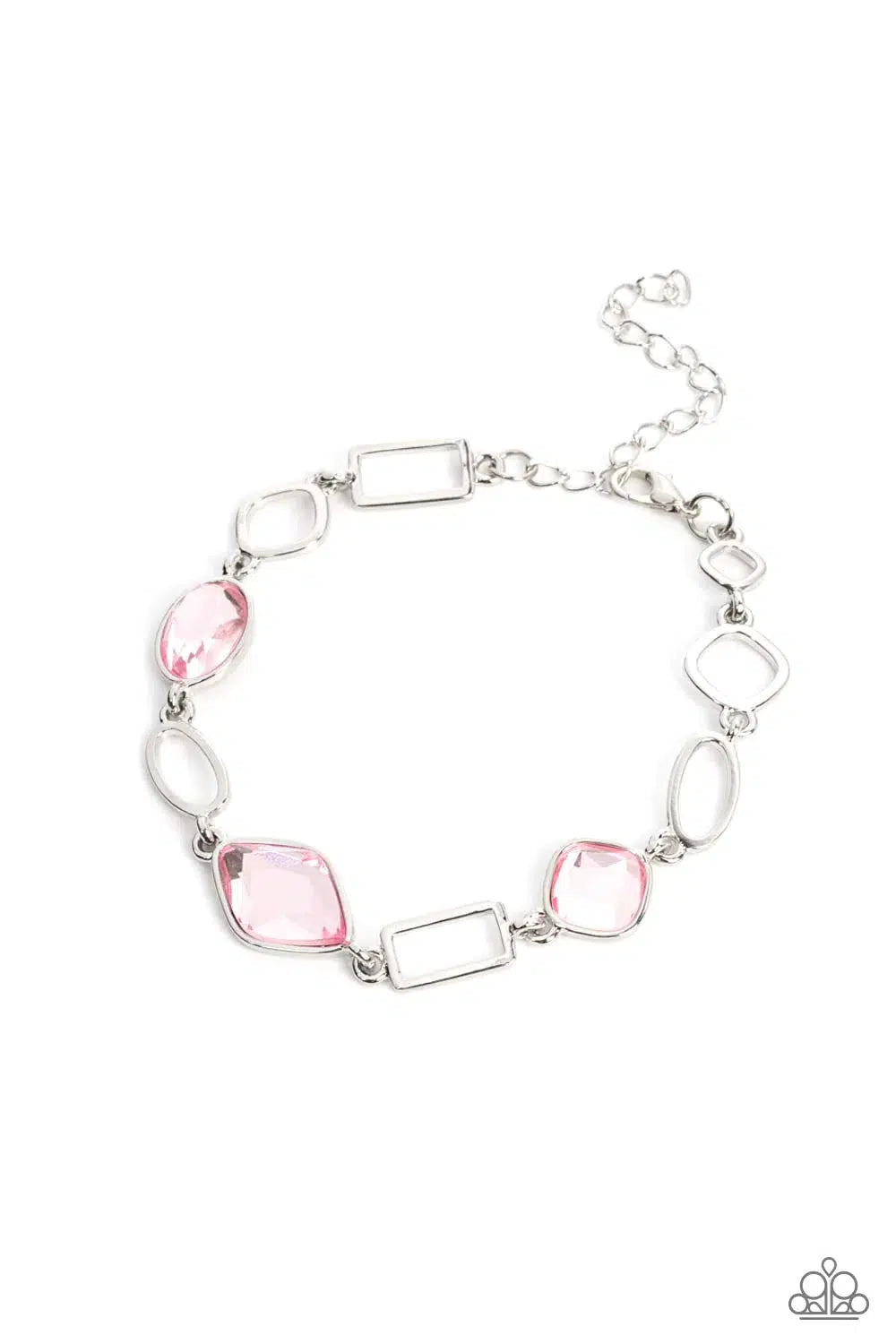 Dazzle For Days Pink Bracelet - Paparazzi Accessories- lightbox - CarasShop.com - $5 Jewelry by Cara Jewels