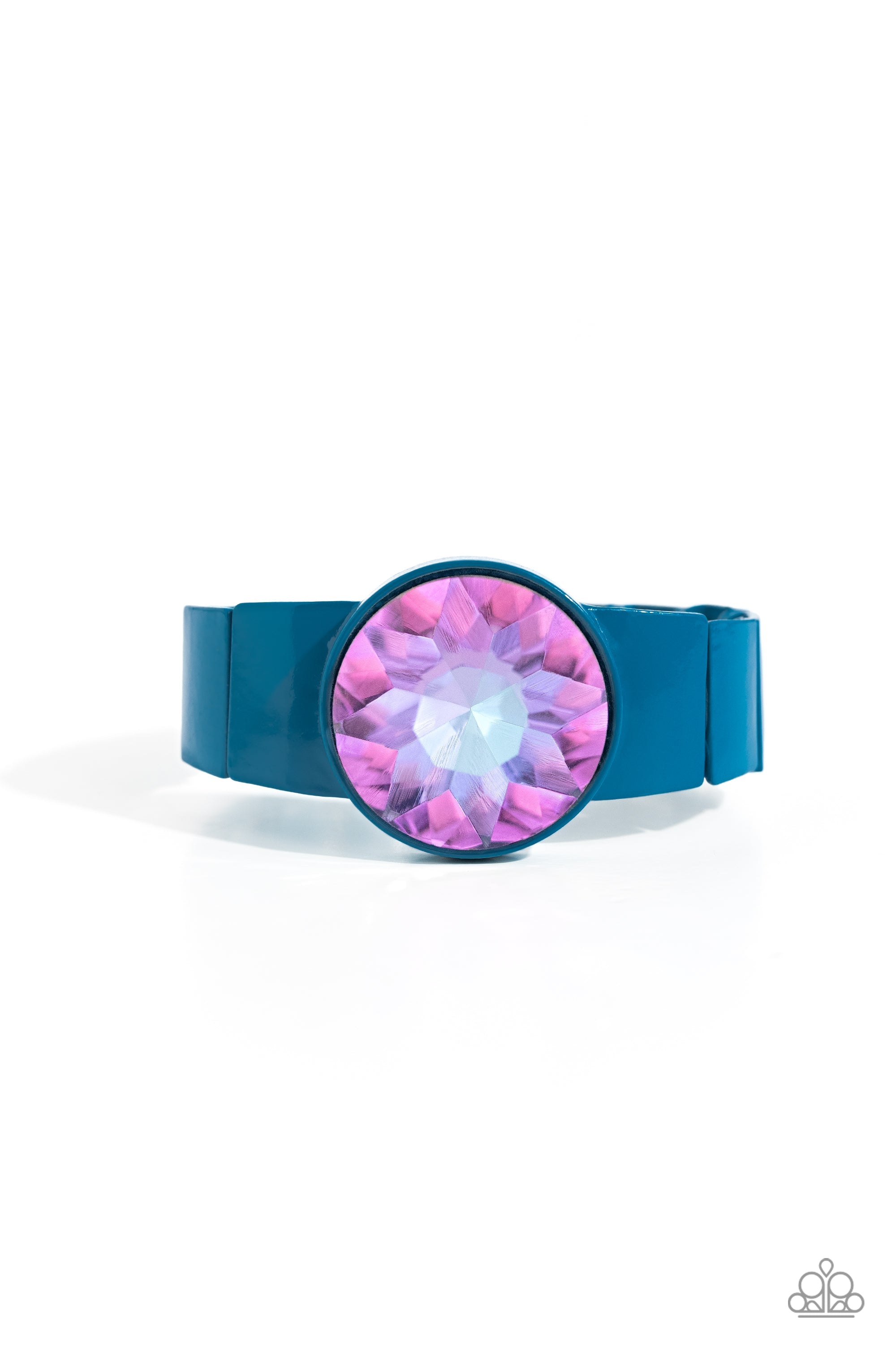 Exaggerated Ego Blue Bracelet - Paparazzi Accessories- lightbox - CarasShop.com - $5 Jewelry by Cara Jewels