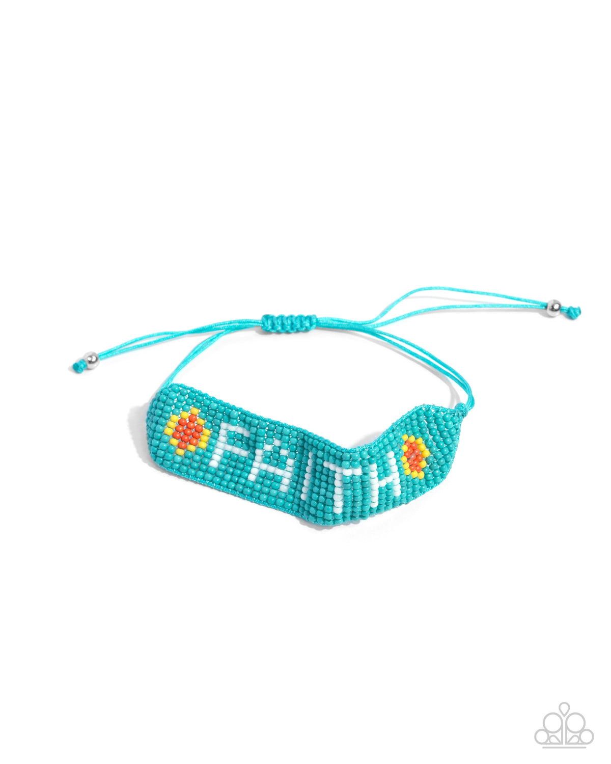 Faithful Foundation Multi Turquoise Blue Seed Bead Inspirational Urban Bracelet - Paparazzi Accessories- lightbox - CarasShop.com - $5 Jewelry by Cara Jewels