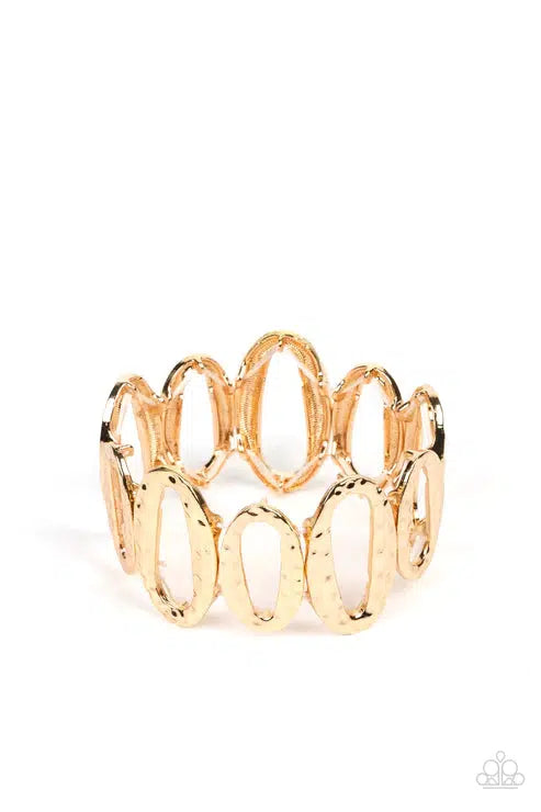 Homestead Heirloom Gold Bracelet - Paparazzi Accessories- lightbox - CarasShop.com - $5 Jewelry by Cara Jewels