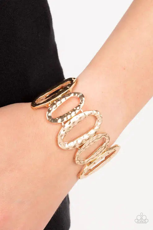 Homestead Heirloom Gold Bracelet - Paparazzi Accessories- lightbox - CarasShop.com - $5 Jewelry by Cara Jewels