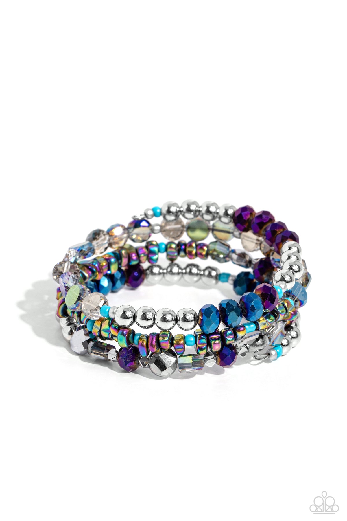 Impressive Infinity Multi Coil Bracelet - Paparazzi Accessories- lightbox - CarasShop.com - $5 Jewelry by Cara Jewels