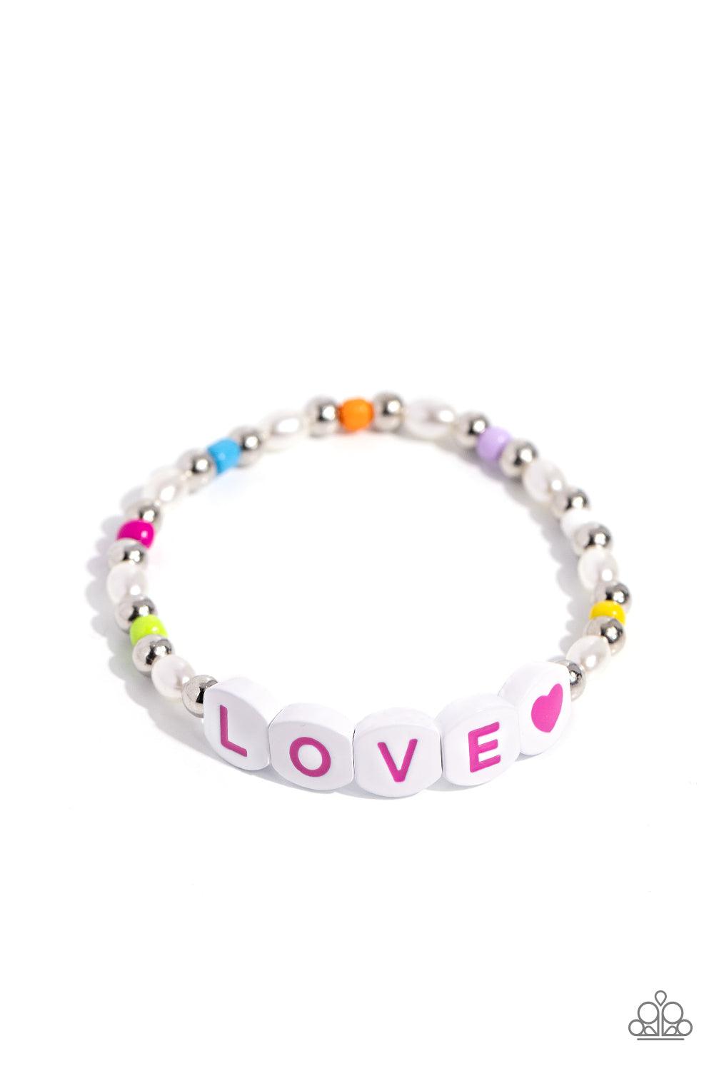 Love Language Multi Inspirational Bracelet - Paparazzi Accessories- lightbox - CarasShop.com - $5 Jewelry by Cara Jewels