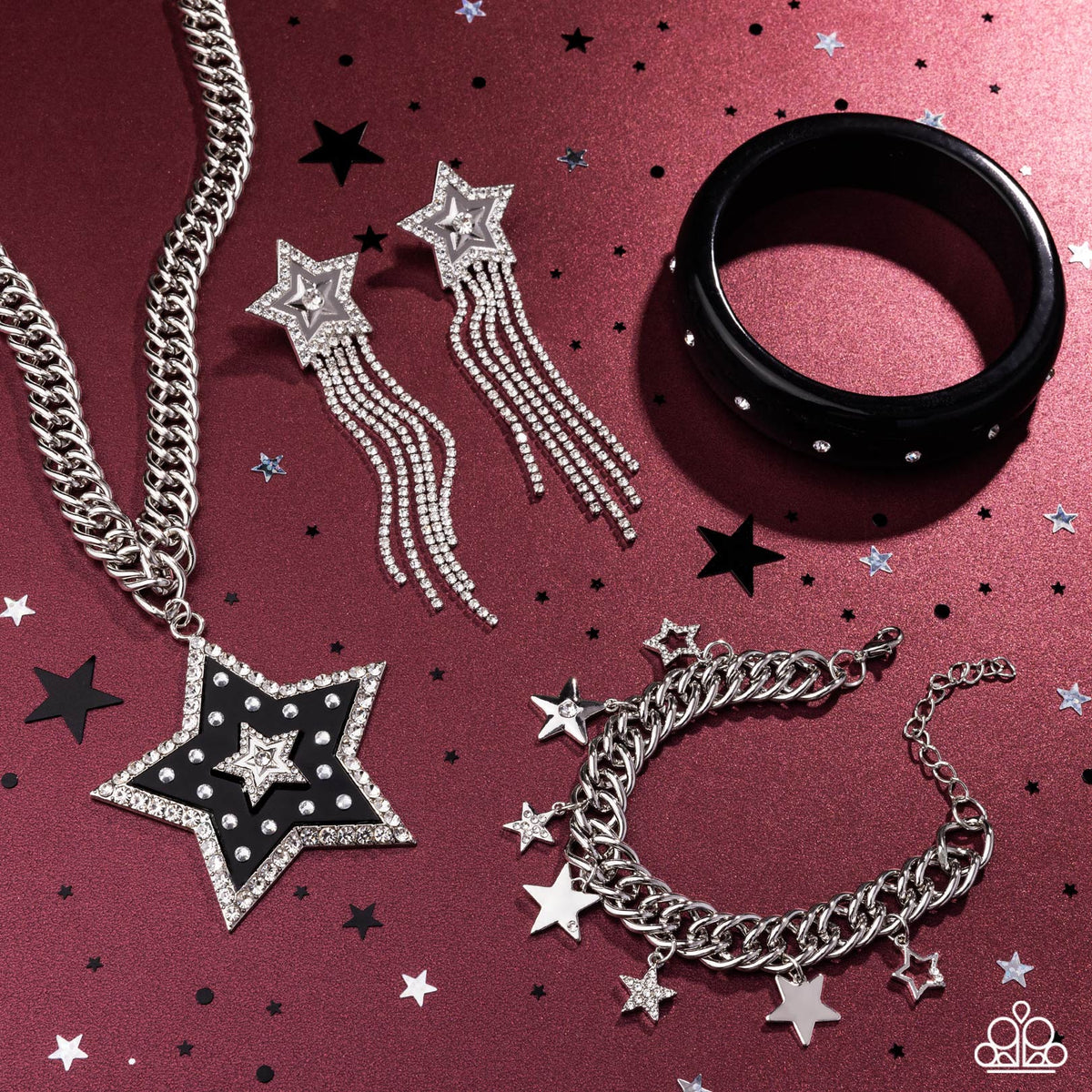 Magnificent Musings Set - February 2025 - Paparazzi Accessories- Set Collage - CarasShop.com - $5 Jewelry by Cara Jewels