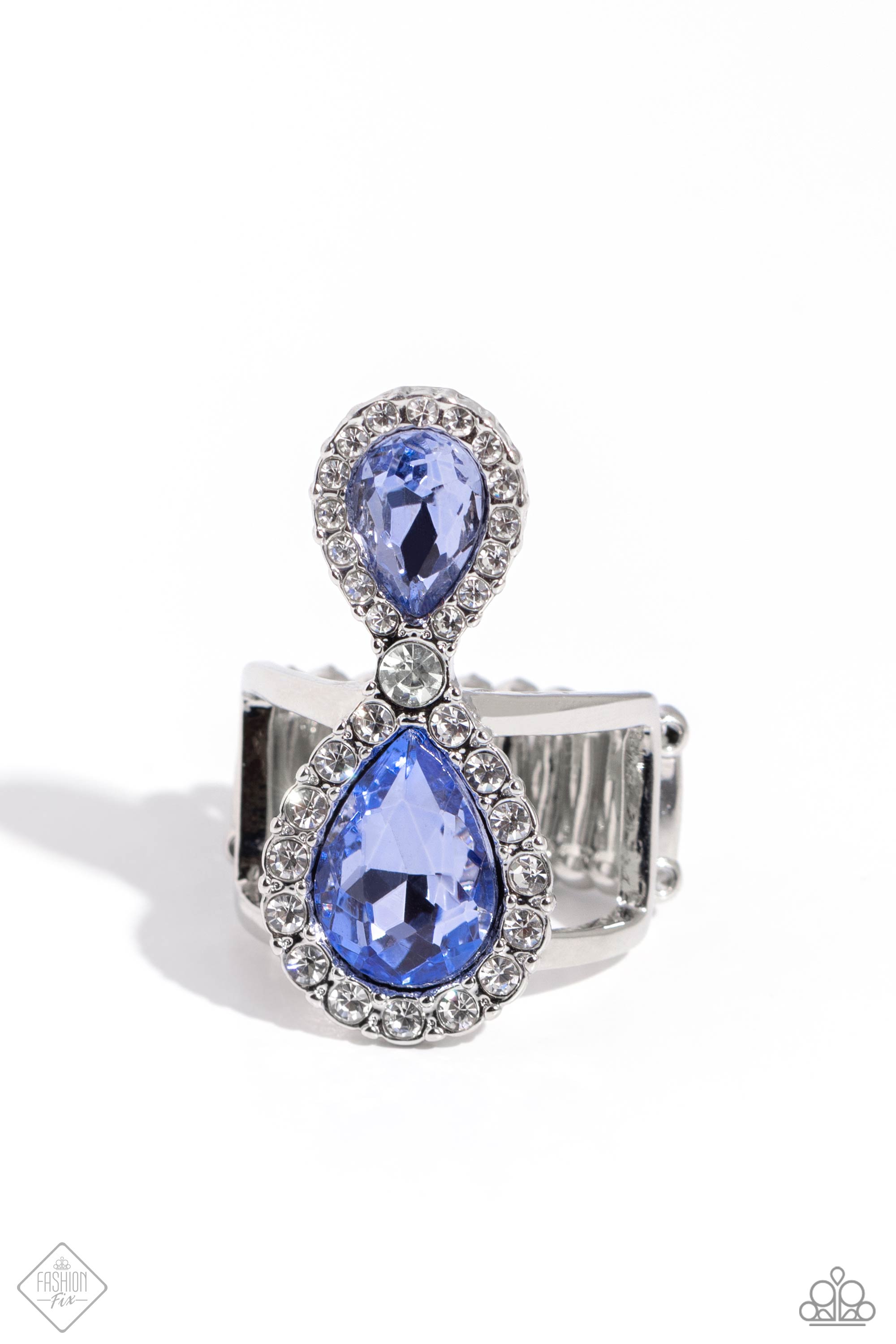 Majestic Manifestation Blue Ring - Paparazzi Accessories- lightbox - CarasShop.com - $5 Jewelry by Cara Jewels