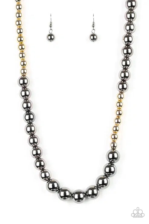 Power To The People Black Necklace - Paparazzi Accessories- lightbox - CarasShop.com - $5 Jewelry by Cara Jewels