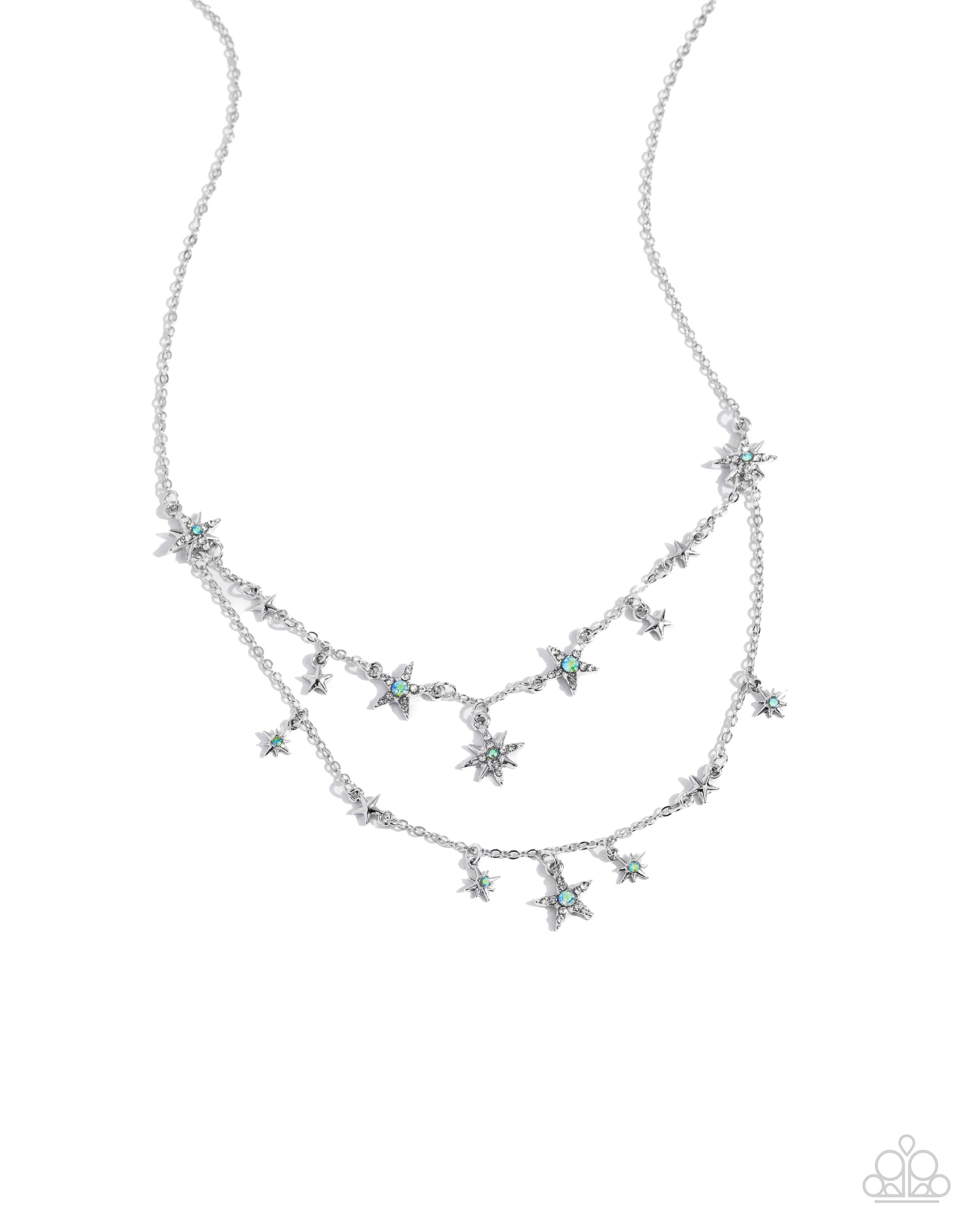 Raising the STAR Green Necklace - Paparazzi Accessories- lightbox - CarasShop.com - $5 Jewelry by Cara Jewels