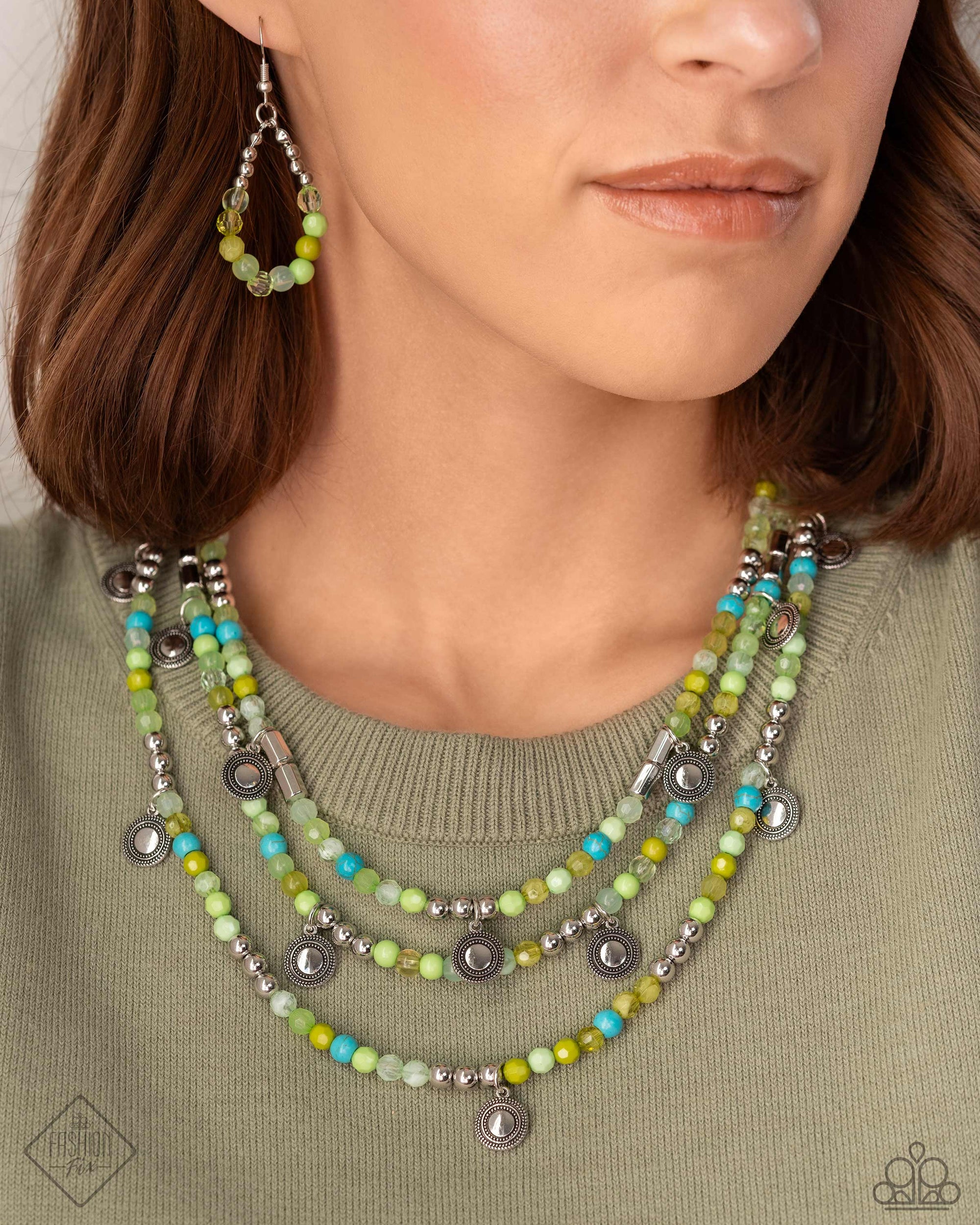 Simply Santa Fe Set - April 2024 - Paparazzi Accessories- Complete Look - CarasShop.com - $5 Jewelry by Cara Jewels
