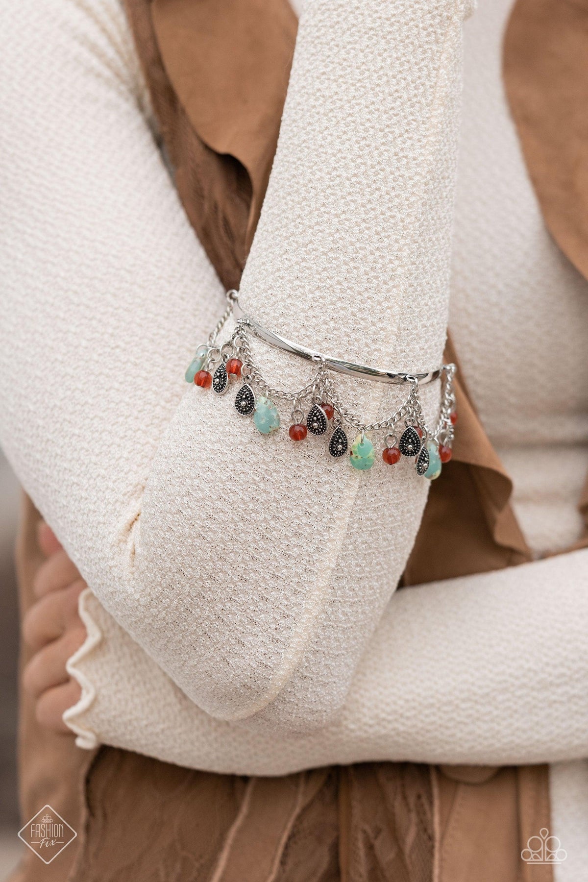 Simply Santa Fe Set - July 2023 - Paparazzi Accessories- Bracelet - CarasShop.com - $5 Jewelry by Cara Jewels