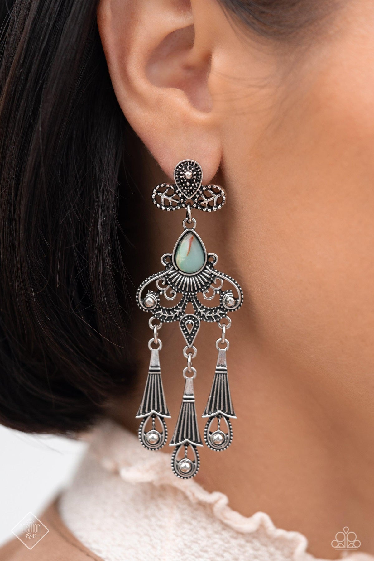 Simply Santa Fe Set - July 2023 - Paparazzi Accessories- Earrings - CarasShop.com - $5 Jewelry by Cara Jewels