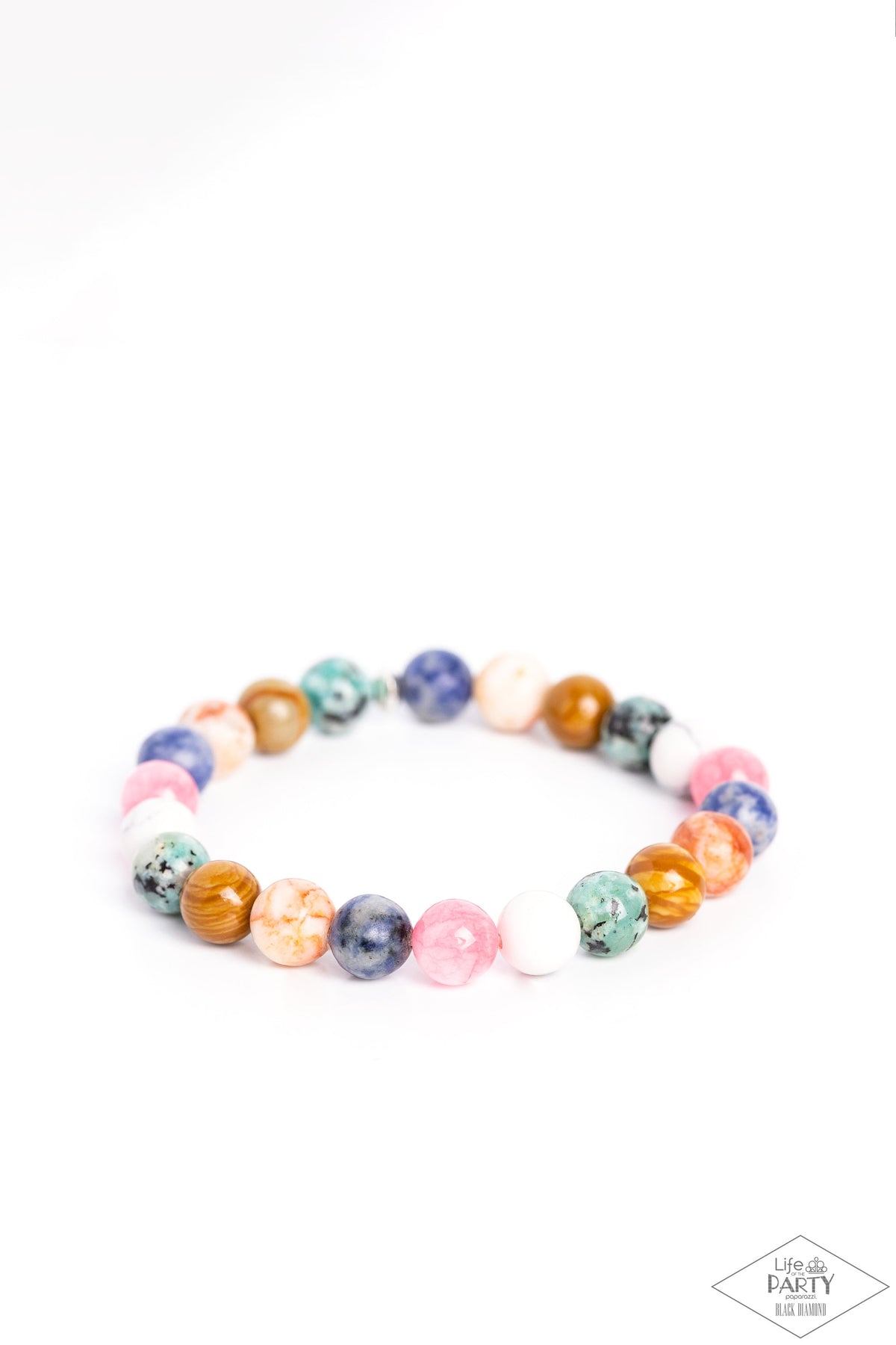 Stone Chakra Multi Stone Bracelet - Paparazzi Accessories- lightbox - CarasShop.com - $5 Jewelry by Cara Jewels