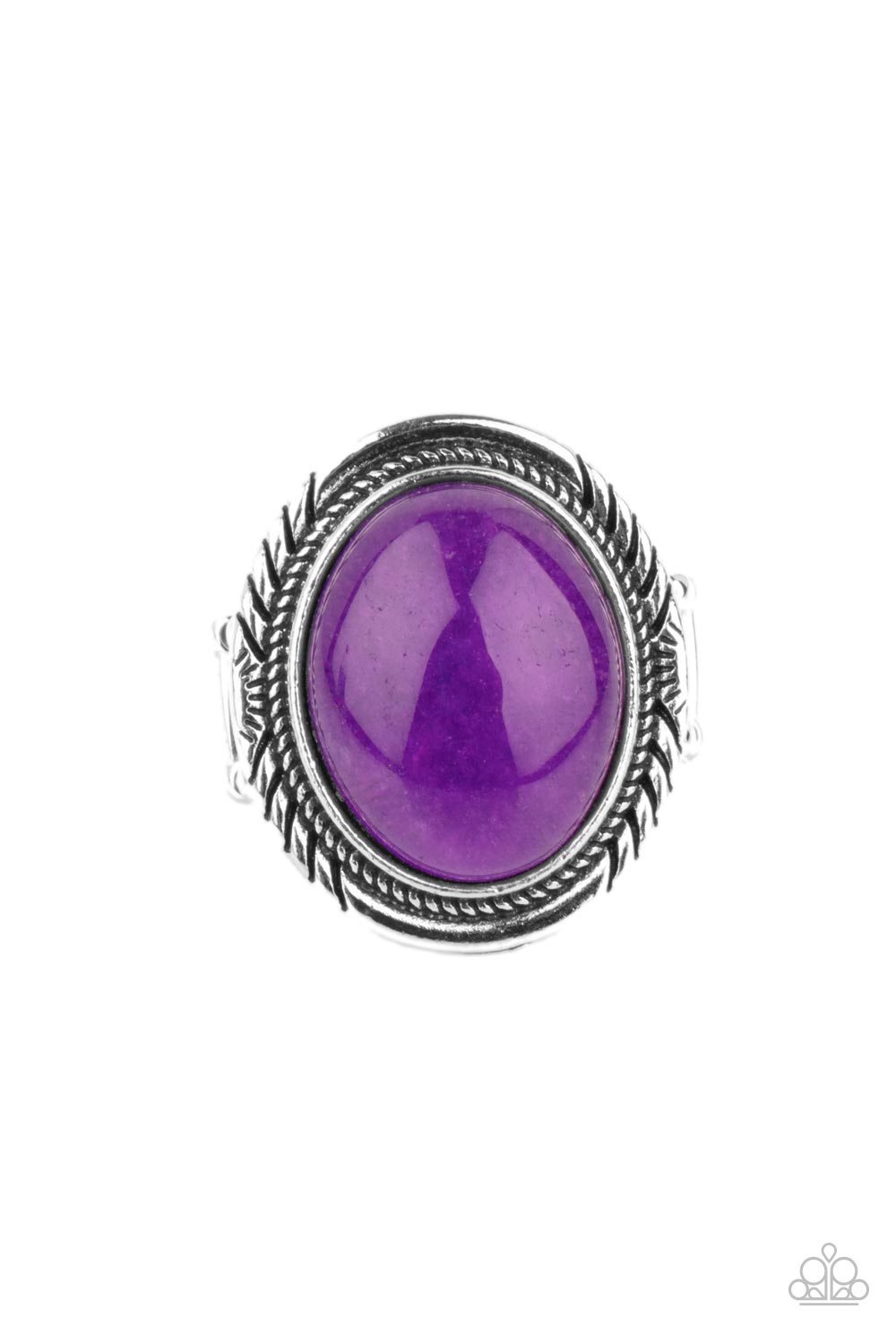 Stone Terrarium Purple Stone Ring - Paparazzi Accessories- lightbox - CarasShop.com - $5 Jewelry by Cara Jewels