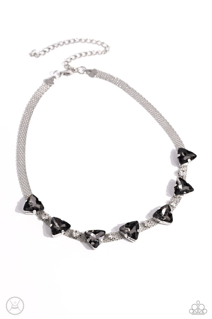 Paparazzi Accessories: BuStrands of Sass - Black Choker Necklace