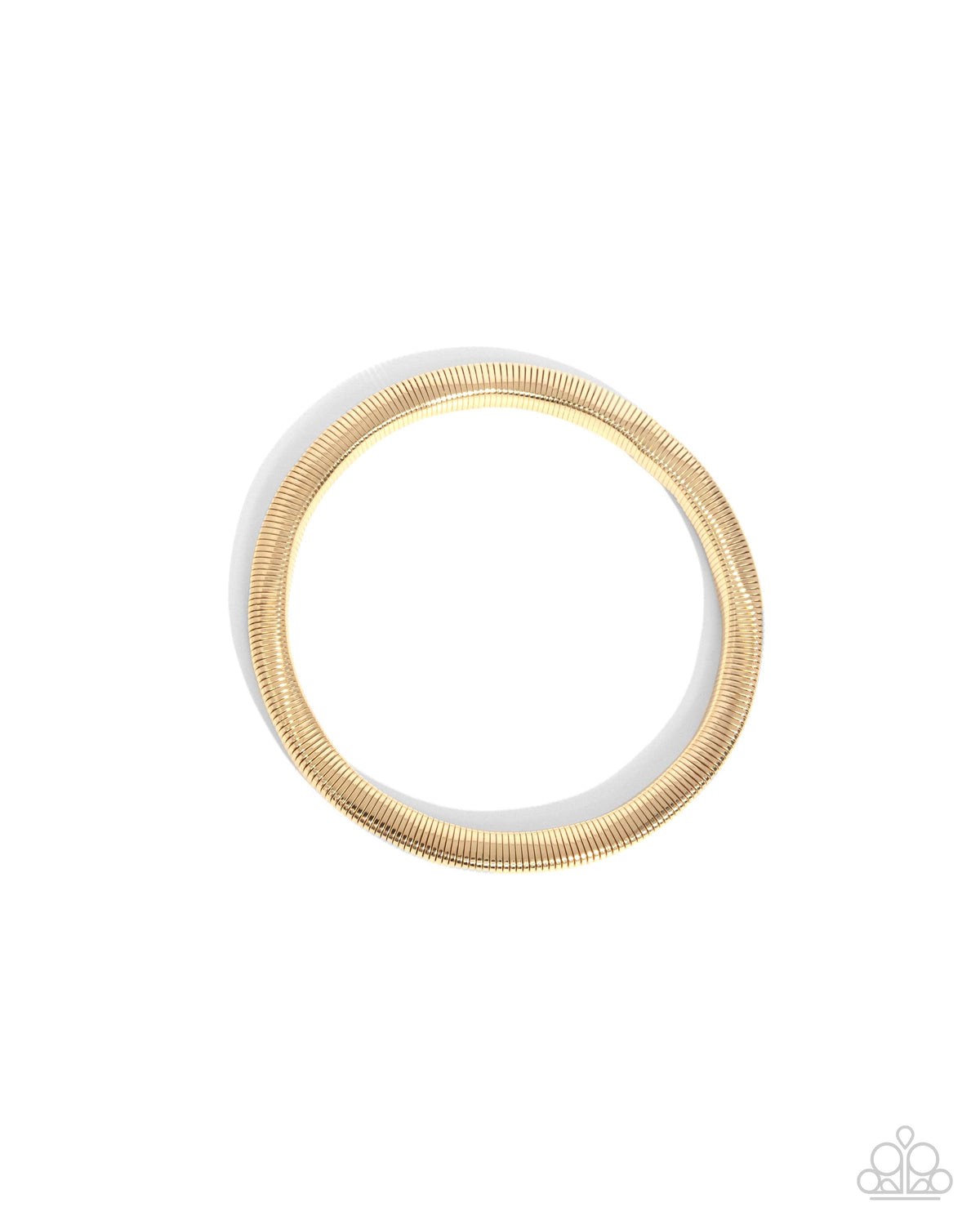 Stubborn Simplicity Gold Bracelet - Paparazzi Accessories- lightbox - CarasShop.com - $5 Jewelry by Cara Jewels