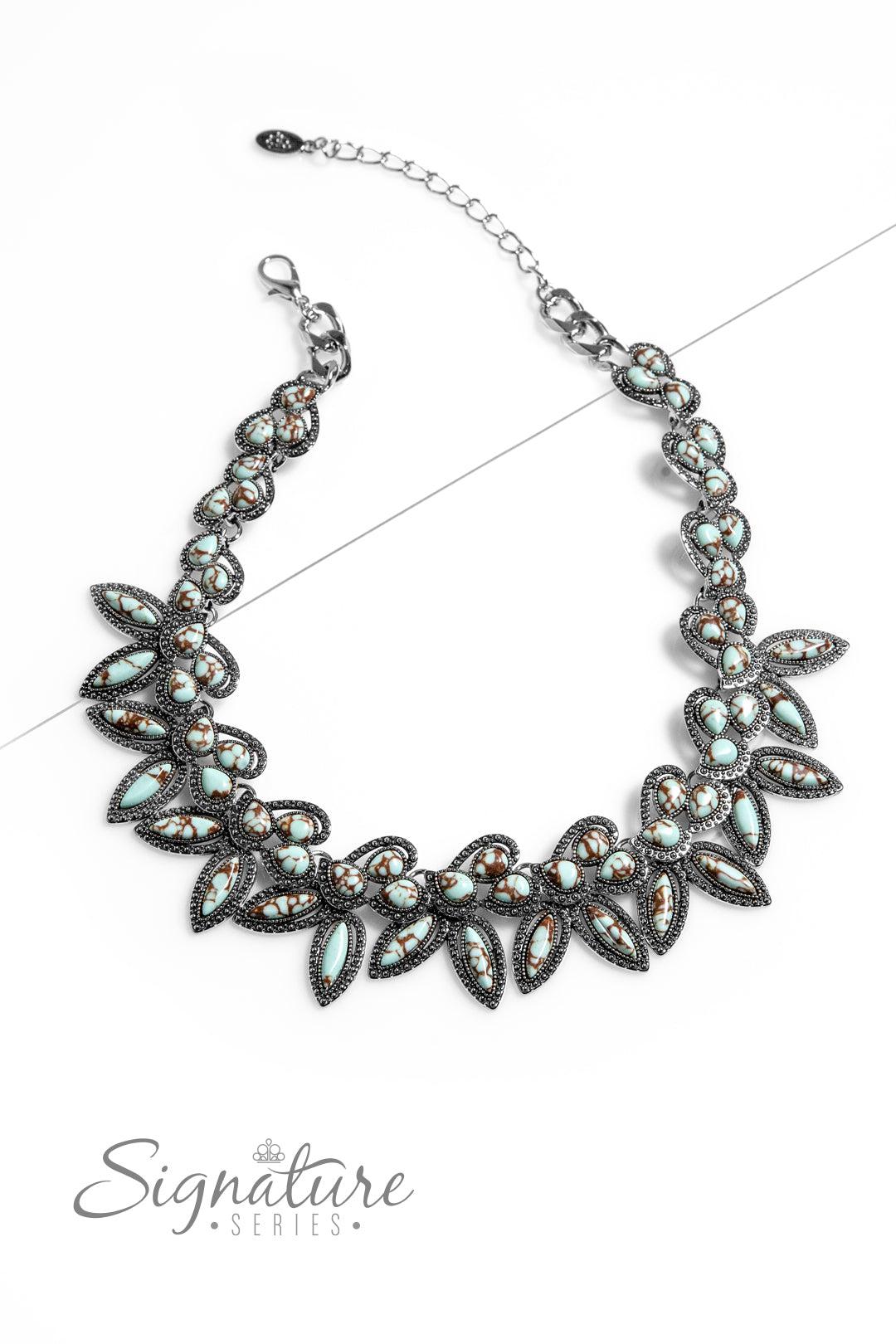 The April 2023 Zi Signature Collection Necklace - Paparazzi Accessories- lightbox - CarasShop.com - $5 Jewelry by Cara Jewels