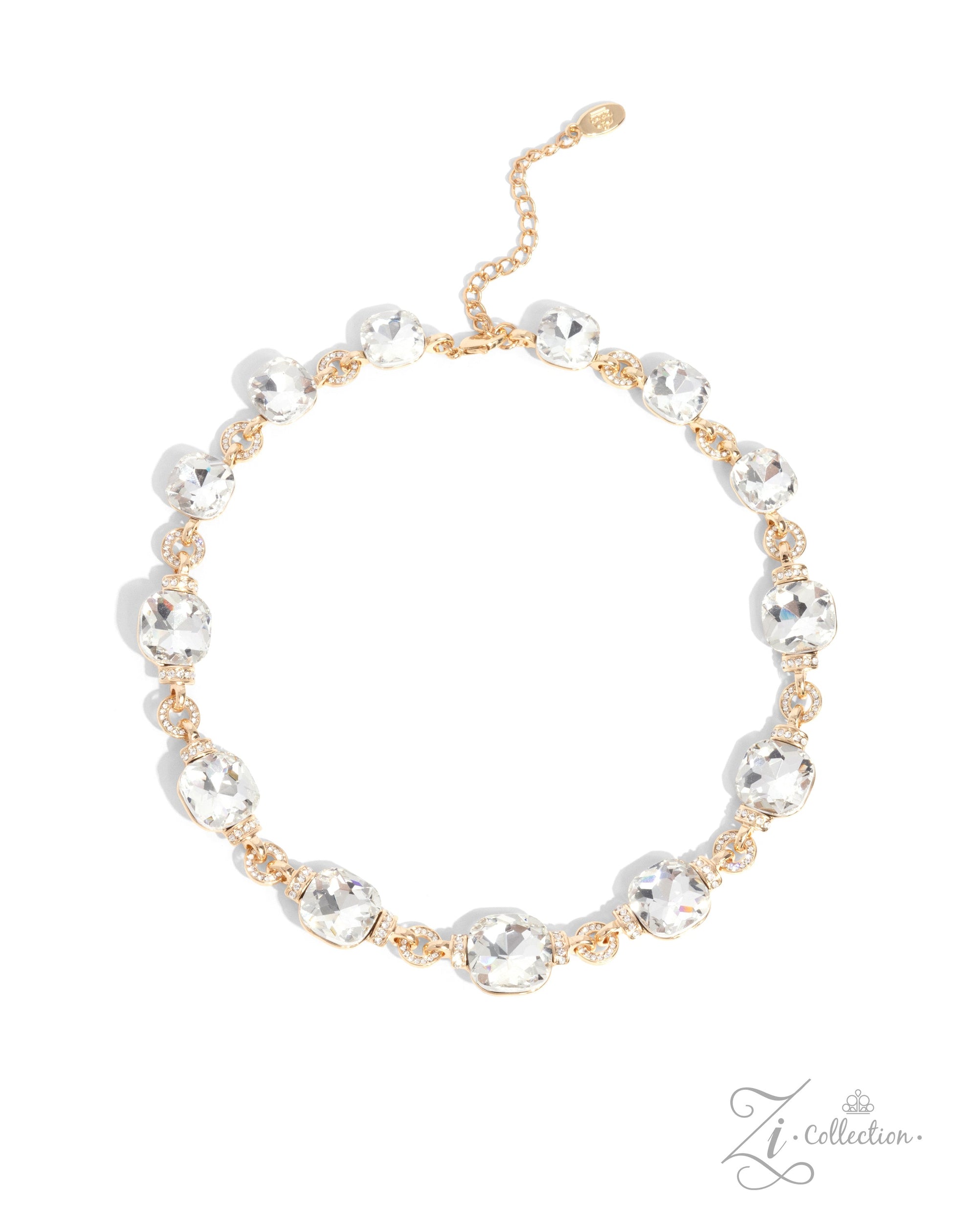 The Crystal 2024 Zi Signature Collection Necklace - Paparazzi Accessories- lightbox - CarasShop.com - $5 Jewelry by Cara Jewels