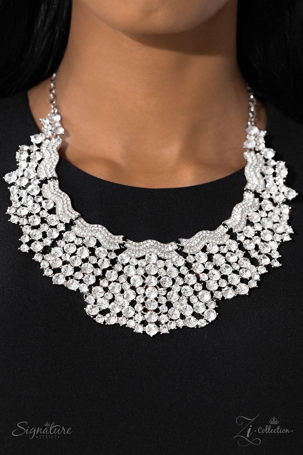 The D&#39;Etta 2023 Zi Signature Collection Necklace - Paparazzi Accessories-on model - CarasShop.com - $5 Jewelry by Cara Jewels