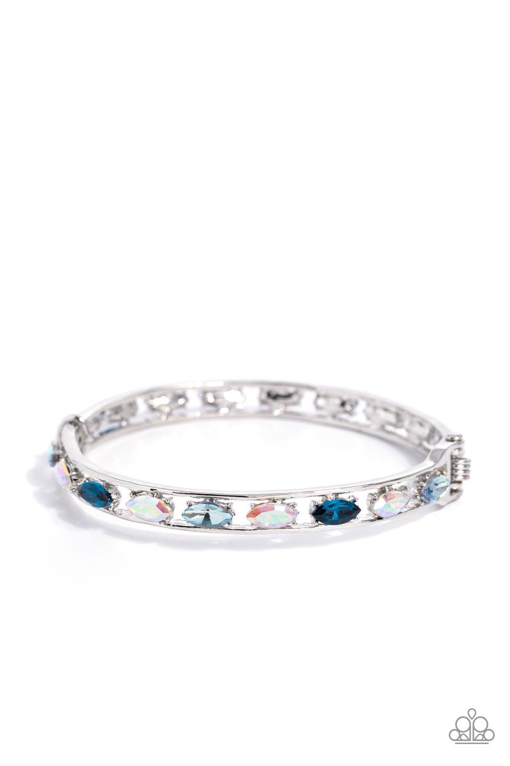 The Gem Genie Blue Rhinestone Bracelet - Paparazzi Accessories- lightbox - CarasShop.com - $5 Jewelry by Cara Jewels